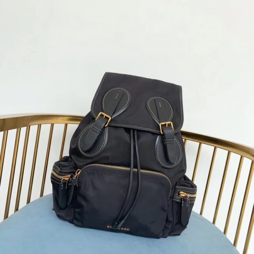 Rucsac Burberry mare din material textil BU3699 negru