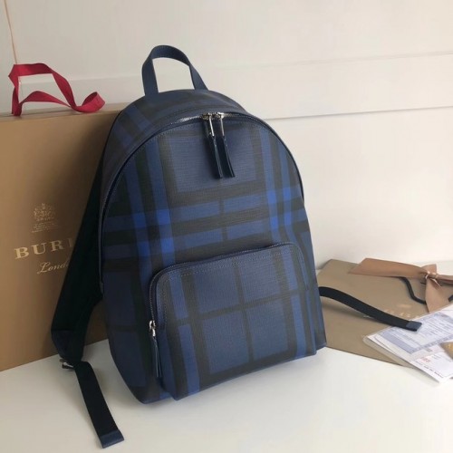 Rucsac Burberry mare din pânză BU41003 albastru