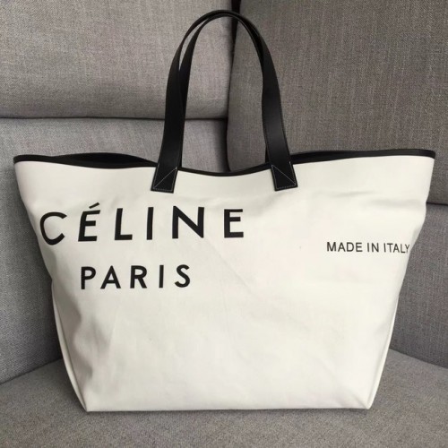 CELINE GEANTĂ MEDIE DIN MATERIAL TEXTIL 83180 ALB NEGRU
