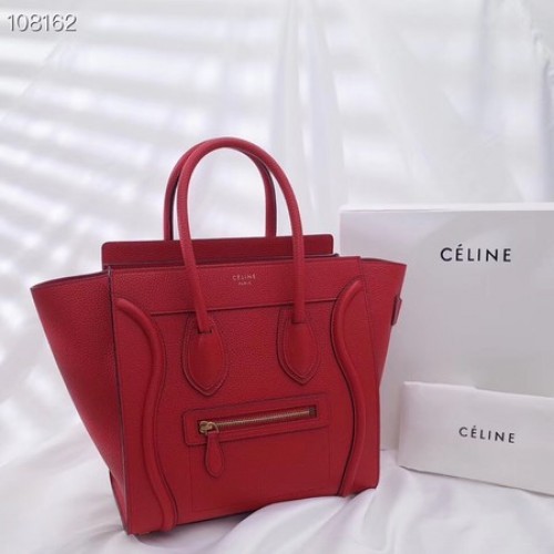 GEANTĂ CELINE MICRO LUGGAGE DIN PIELE DE MIEL LAMINATĂ 167793-11