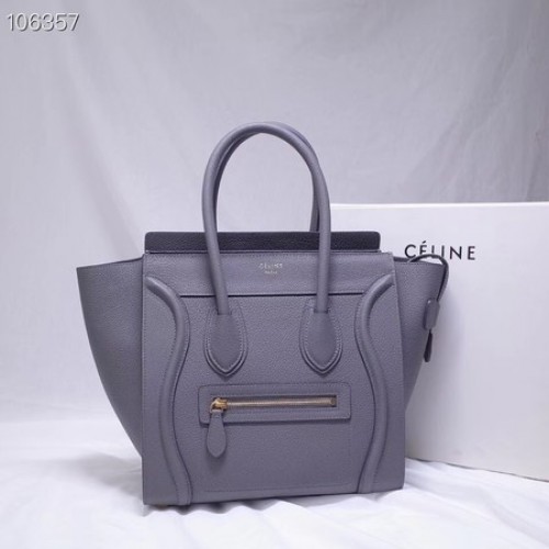 GEANTĂ CELINE MICRO LUGGAGE DIN PIELE DE MIEL LAMINATĂ 167793-13