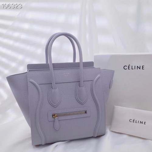 GEANTĂ CELINE MICRO LUGGAGE DIN PIELE DE MIEL LAMINATĂ 167793-19