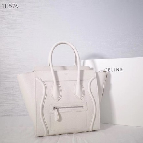GEANTĂ CELINE MICRO LUGGAGE DIN PIELE DE MIEL LAMINATĂ 167793-25