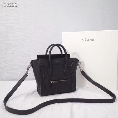 GEANTĂ CELINE NANO DIN PIELE DE MIEL LAMINATĂ 189244-7