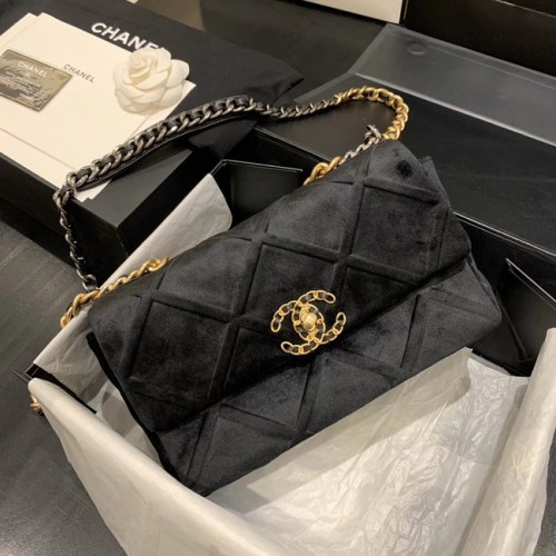 Geantă CHANEL 19 Flap AS1160 neagră