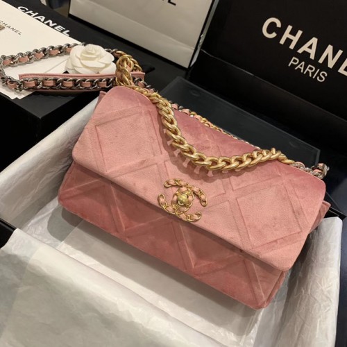 Geantă CHANEL 19 Flap AS1160 roz