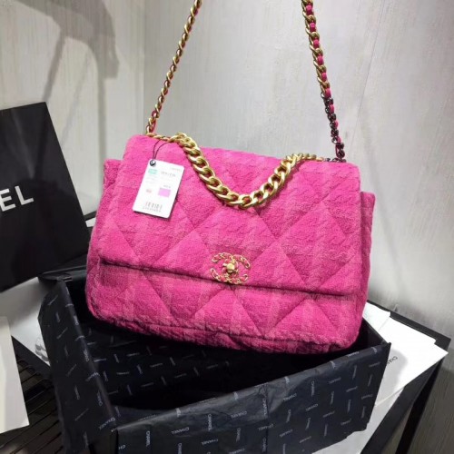 Geantă CHANEL 19 Flap AS1162 Lavandă