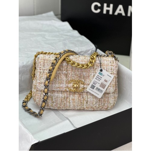CHANEL 19 GEANTA AS1160&AS1161 roz deschis
