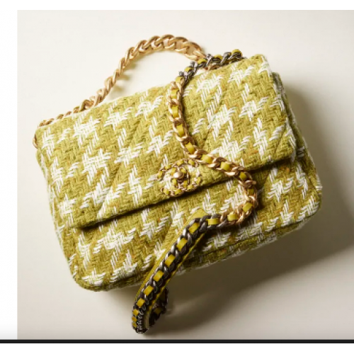 CHANEL 19 GEANTA MARE AS1161 Verde Ecru