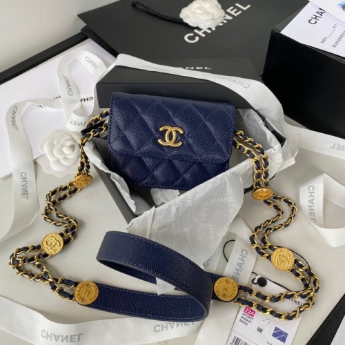 CHANEL CLUTCH CU LANȚ AP2857 Bleumarin