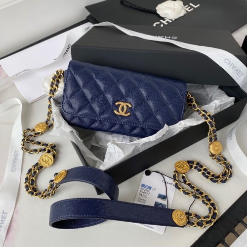 CHANEL CLUTCH CU LANȚ AP2860 Bleumarin