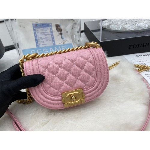 CHANEL MESSENGER BAG MINI BĂIEȚI AS3351 roz