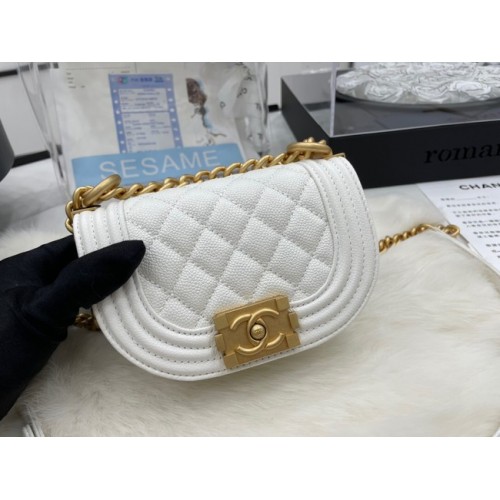 CHANEL MESSENGER BAG MINI BOY AS3351 alb