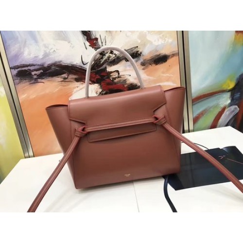 Geantă Celine Belt Bag Original Smooth Leather C3349 Maro