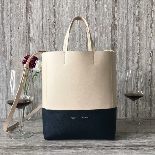 Genți Celine Cabas Phantom Piele de vițel C2204 Camel&Negru