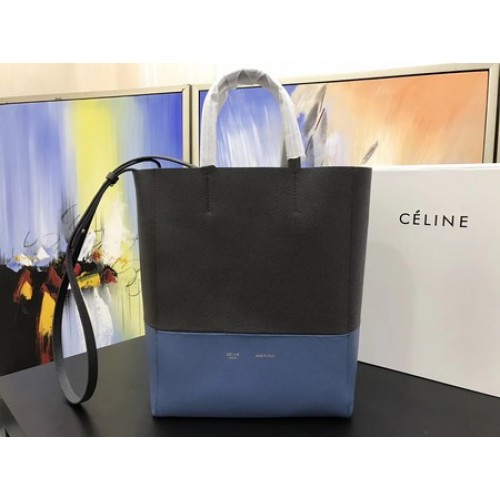 Genți Celine Cabas Phantom Original Leather C3365 Gri și Albastru