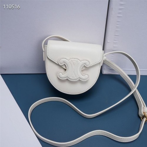 Ceașcă Celine FOLCO CUIR TRIOMPHE din piele de vițel netedă 10J303 alb