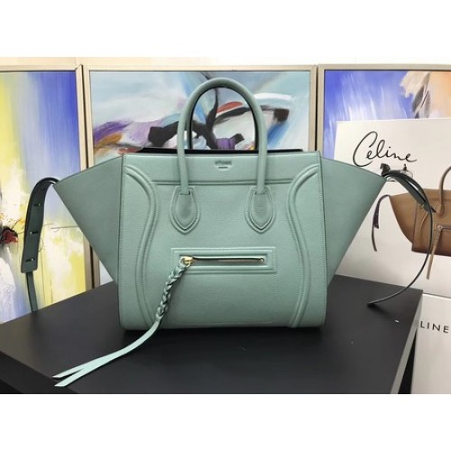 Geantă Celine Luggage Phantom Tote din piele de vițel CT3372 Verde