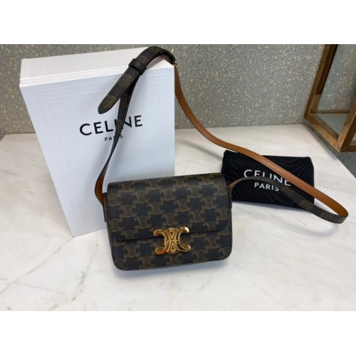 Celine GEANT MINI FOLCO DIN PANZA TRIOMPHE CL01503 maro