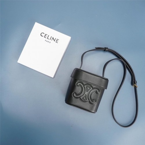 Celine MINI TEEN CLASSIC BAG IN CUTIE PIELE DE VIȚEL 199263 NEGRU