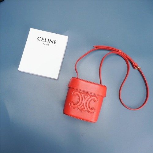 Celine MINI TEEN CLASSIC BAG IN BOX PIELE DE VIȚEL 199263 roșie