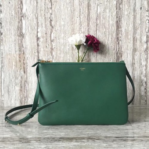 Geantă Celine Trio Crossbody Messenger C55421 Verde