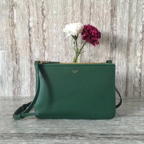 Geantă Celine mini Trio Crossbody Messenger C55420 Verde