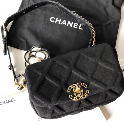 Geantă de mână Chanel 19 AS1163 neagră