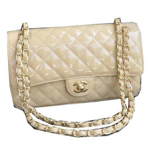 Geantă Chanel 2.55 Series din piele de oaie, culoare caisă, CHA1112, auriu