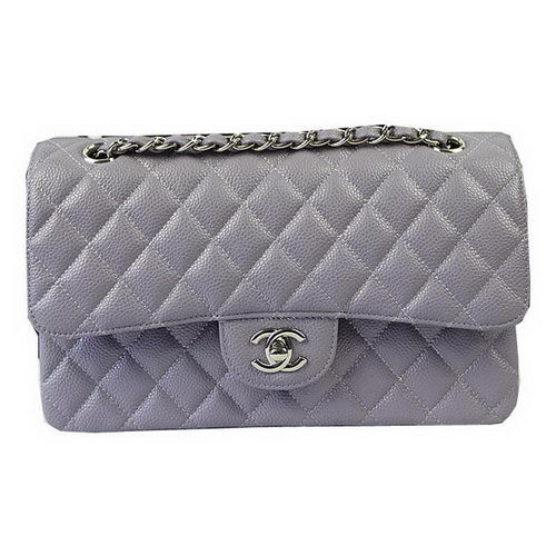 Genți Chanel Seria 2.55 Model Lavender Cannage Piele CFA1112 Argintiu