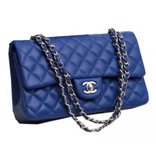 Genți Chanel Seria 2.55 Piele de miel originală CFA1112 Albastră