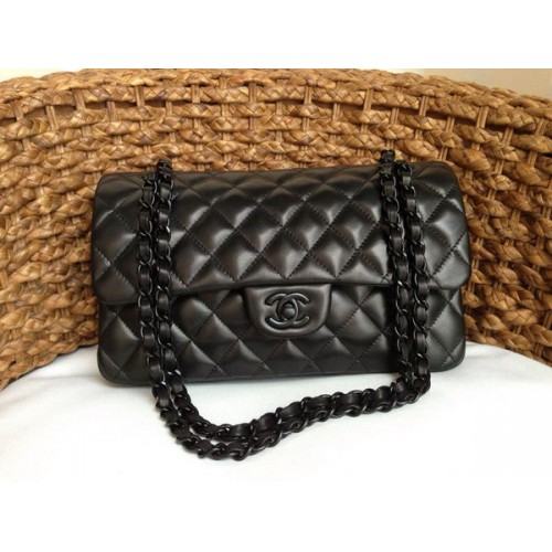 Geantă Chanel 2.55 Series Flap din piele de miel originală A1112 Negru