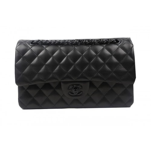 Genți Chanel seria 2.55 Flap Leather Original Sheepskin A1112 Black