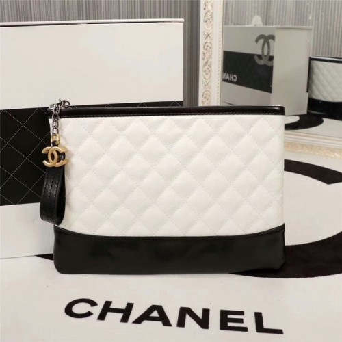 Clutch din piele de vițel Chanel 2017 8127 Alb