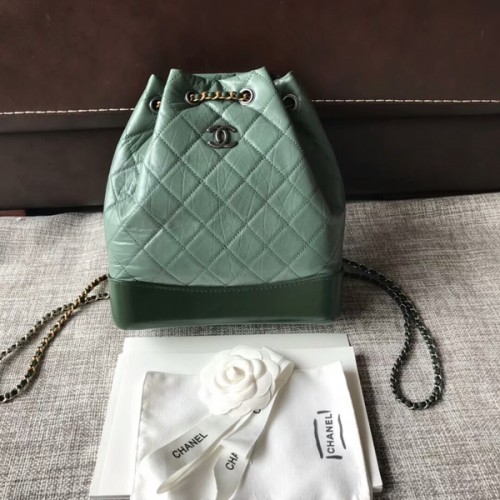 Rucsac Chanel 2018 Original din piele de vițel 81229 Verde