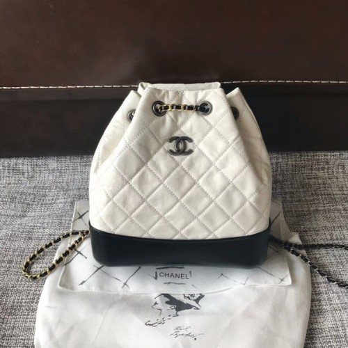 Rucsac Chanel 2018 Original din piele de vițel 81229 Alb