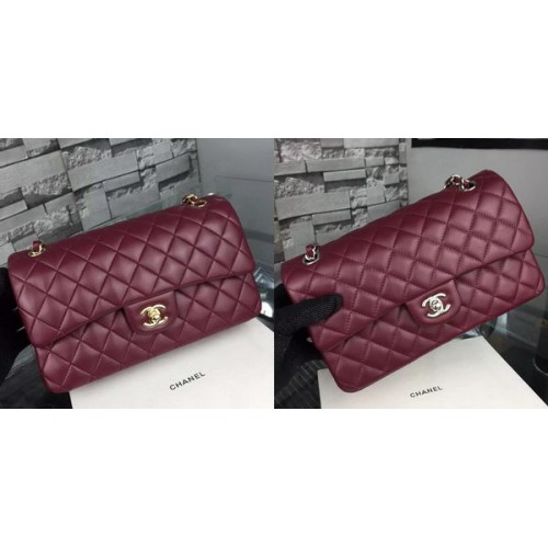 Geantă Chanel 2.55 Series Flap din piele de miel A5024 Burgundy