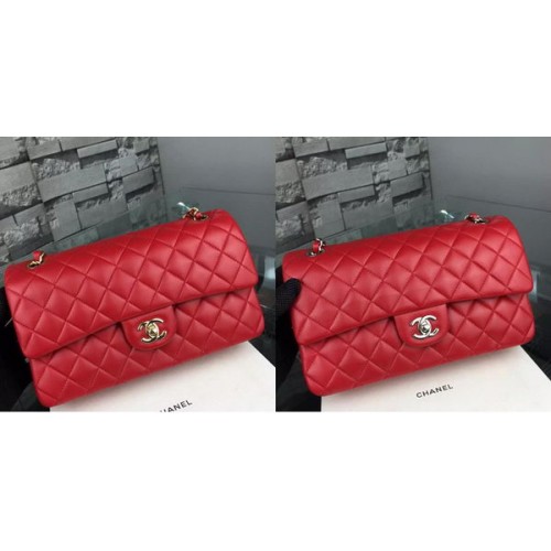 Geantă Chanel 2.55 Series Flap din piele de miel A5024 Roșu