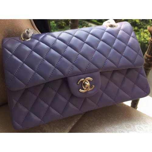 Geantă Chanel 2.55 Series Flap Bag Lavender Original Leather A01112 Silver