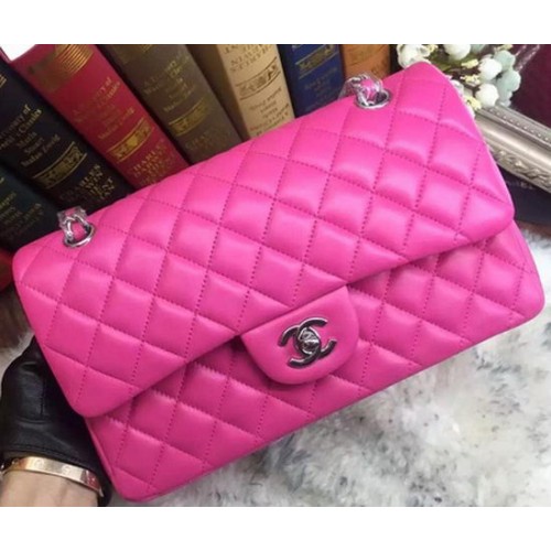 Geantă Chanel 2.55 Series Flap din piele de oaie originală A09765 Roz
