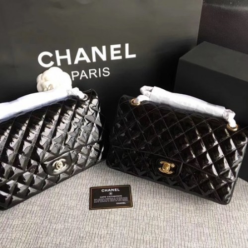 Genți Chanel 2.55 Series Flap Leather Original A1112 Black