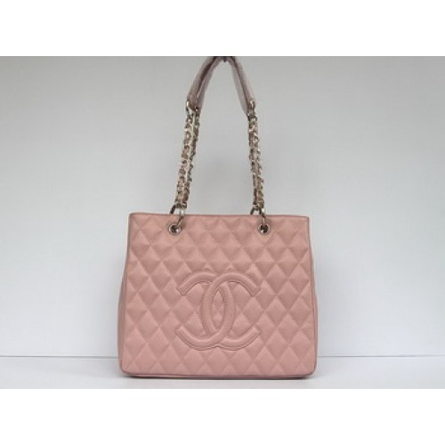 Geantă tote Chanel matlasată CC 35626 roz