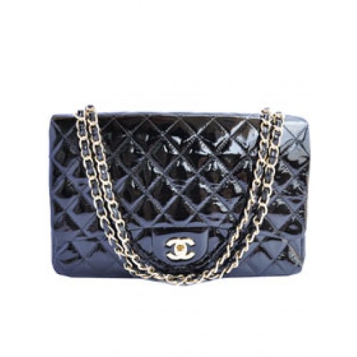 Geantă Chanel Jumbo 2.55 Series Flap A47600 Negru Auriu ieftin