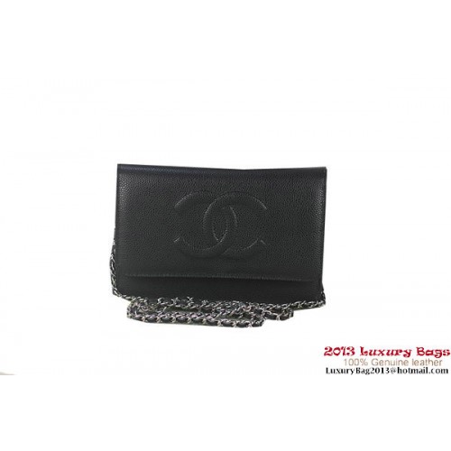 Geantă mini cu clapă Chanel A48654 neagră cu modele originale Cannage