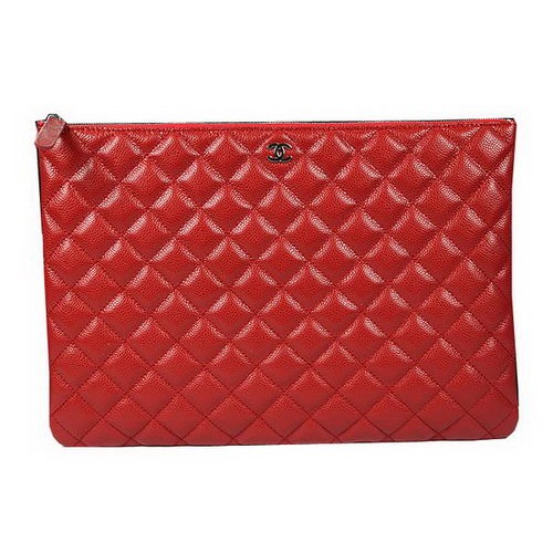 Geantă de mână Chanel A69254 A69253, model original Cannage, din piele, roșie