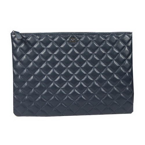 Geantă de mână Chanel A69254 A69253, model original Cannage, din piele, Royal