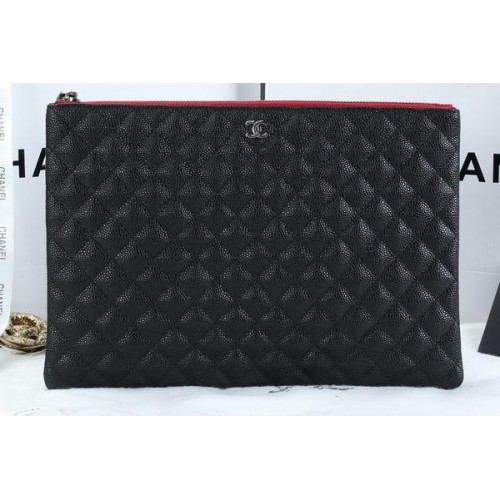 Geantă de mână Chanel A6952 din piele model Cannage neagră