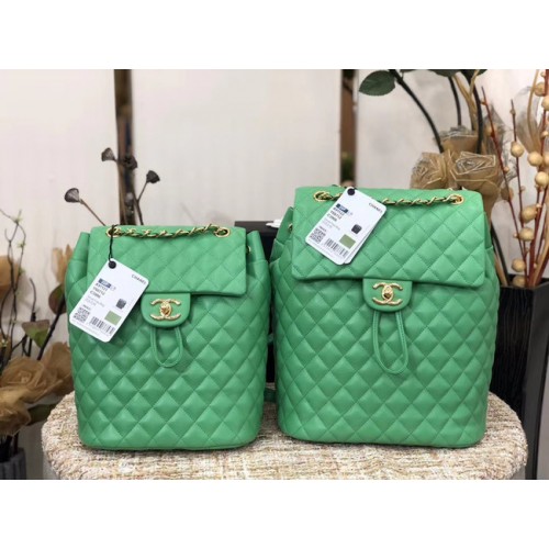 Rucsac Chanel Sheepskin Original Leather 83431 verde