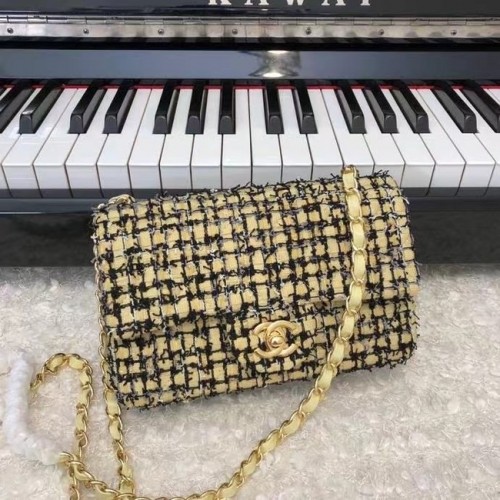 Chanel CLASSIC HANDBACK A01116 verde-auriu