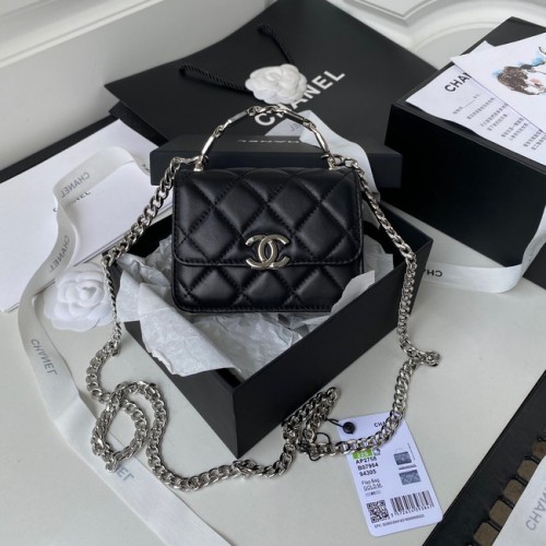 Chanel PUNGĂ DE MÂNCARE CU LANȚ AP2758 negru